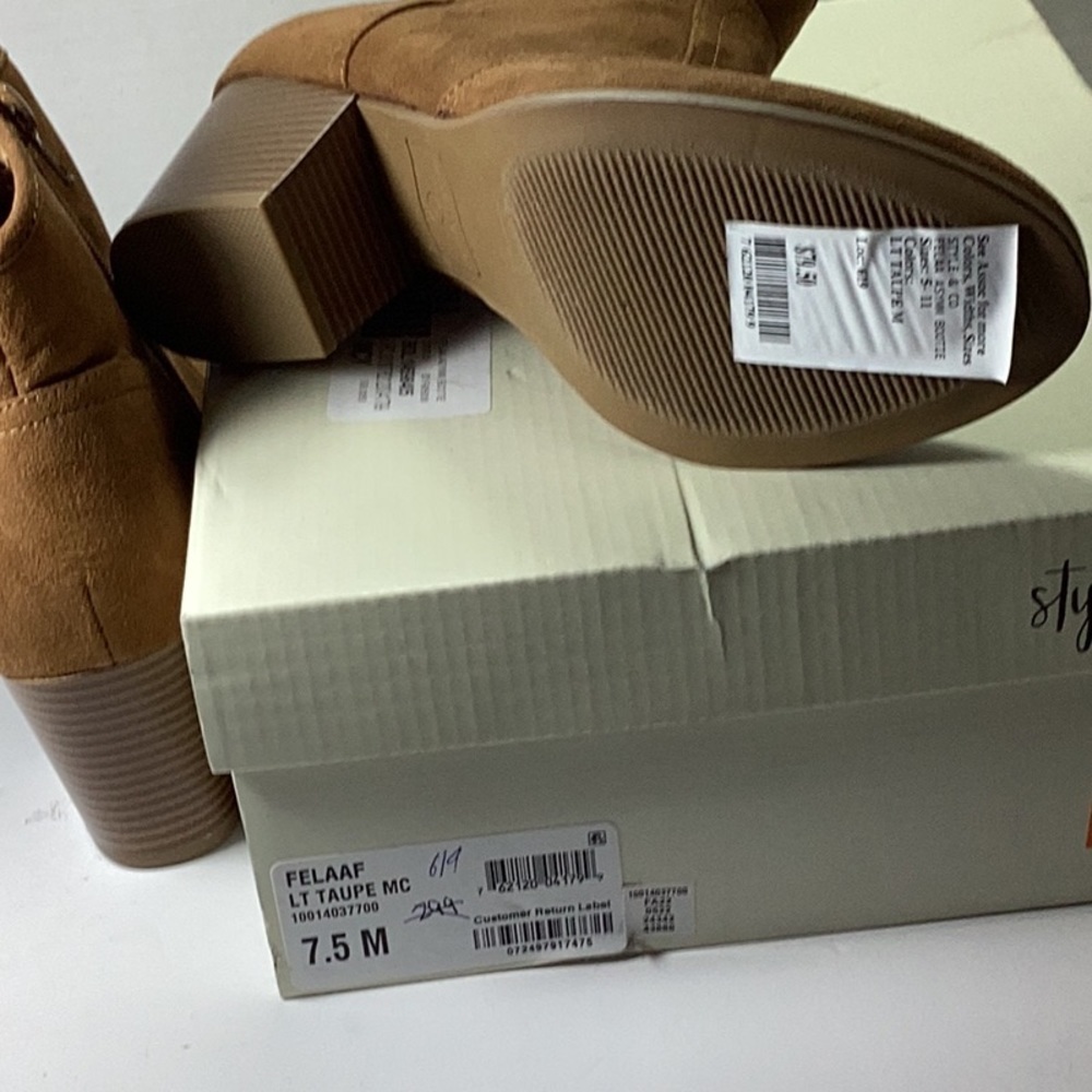 Style & co Felaaf Lt Taupe Boot - Picture 7 of 7